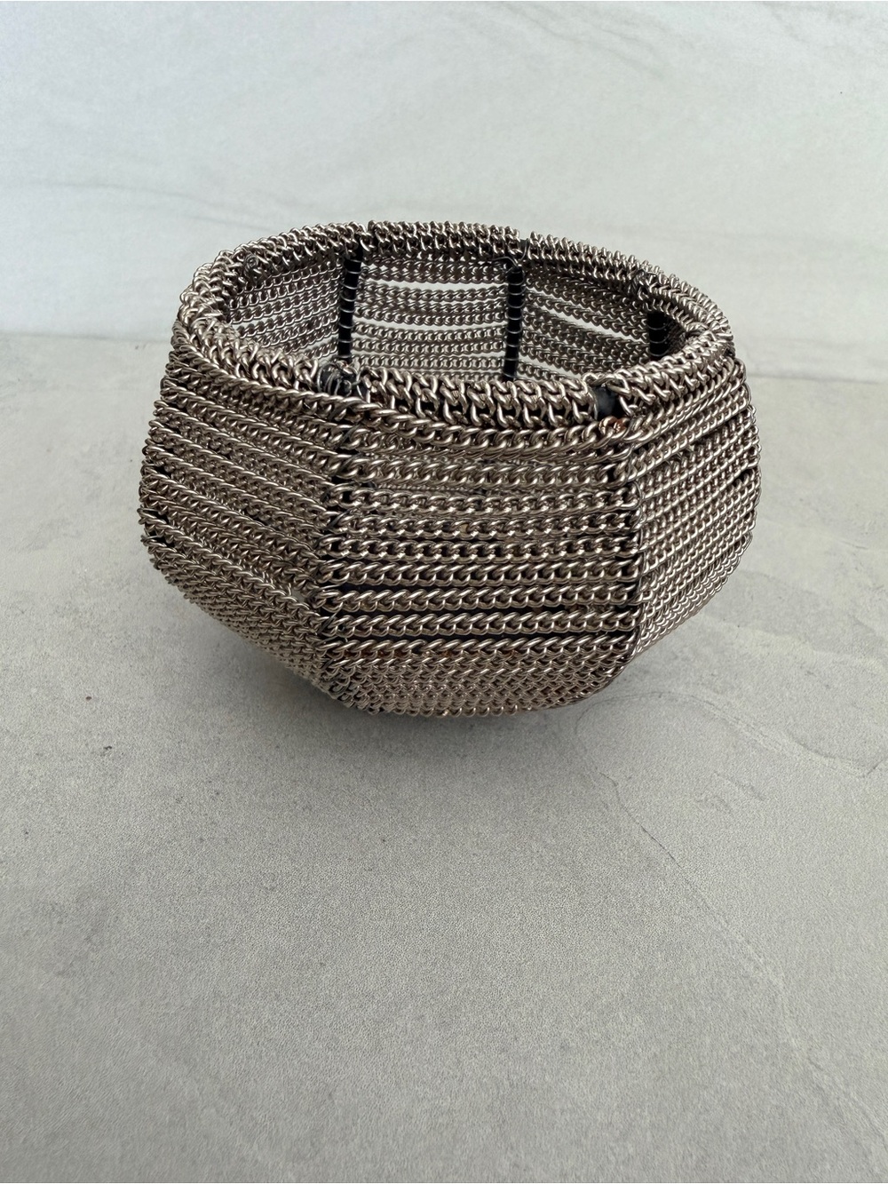 Vintage Zodax Mesh Metal Candle Holder